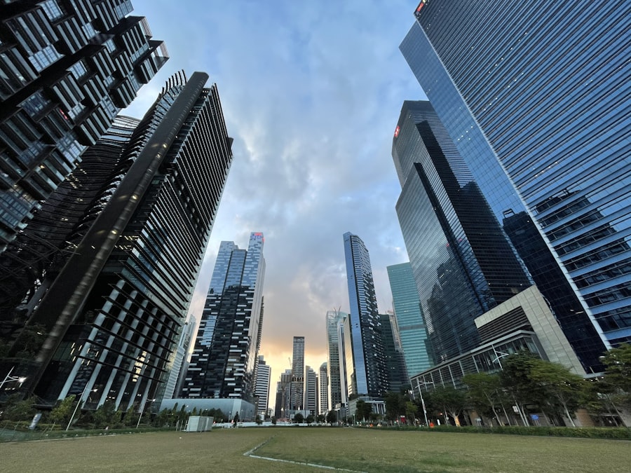 Healthcare sector — modern medical office building